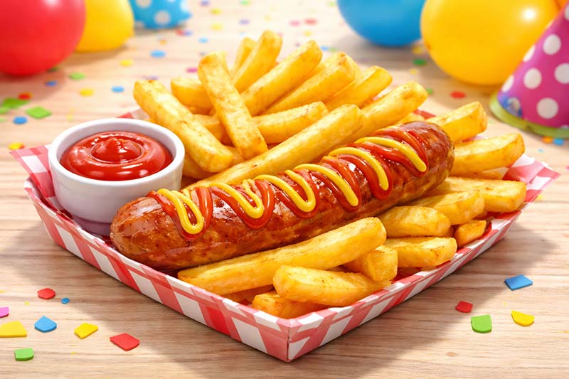 Sausage and Chips